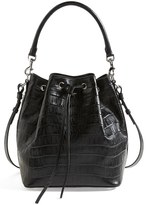 Thumbnail for your product : Saint Laurent 'Medium Seau' Croc Embossed Leather Bucket Bag