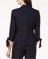Thumbnail for your product : Nine West One-Button Tie-Sleeve Blazer