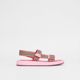 Thumbnail for your product : Burberry Icon Stripe Strap Leather Sandals