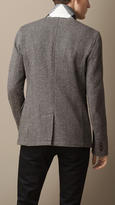 Thumbnail for your product : Burberry Wool Herringbone Blazer with Removable  Warmer