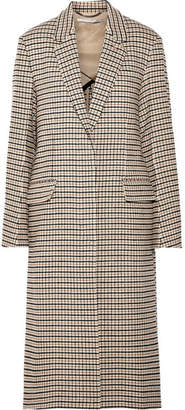 Stella McCartney Oversized Checked Wool-blend Coat - Beige
