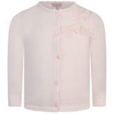 Thumbnail for your product : Lili Gaufrette Lili GaufretteBaby Girls Pink Knitted Bow Cardigan