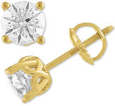 Thumbnail for your product : X3 Certified Diamond Stud Earrings in 18k White Gold (1-1/2 ct. t.w.)