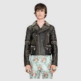 Thumbnail for your product : Gucci Studded leather biker jacket