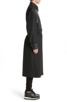 Thumbnail for your product : Stella McCartney Eden Alter Leather Trim Wool Coat