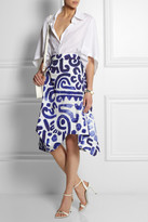 Thumbnail for your product : Vivienne Westwood Aztec asymmetric printed cotton skirt