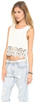 Thumbnail for your product : MinkPink Stepping Up Laser Cut Top