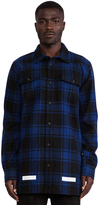 Thumbnail for your product : OFF-WHITE Button Down Wool-Blend Flannel