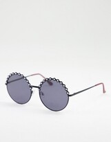 Thumbnail for your product : A. J. Morgan AJ Morgan on broadway round diamond lens sunglasses