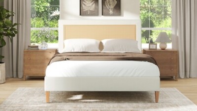 Jennifer Taylor Home Haley Queen Upholstered Platform Bed