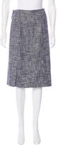 Thumbnail for your product : Lela Rose Tweed Knee-Length Skirt
