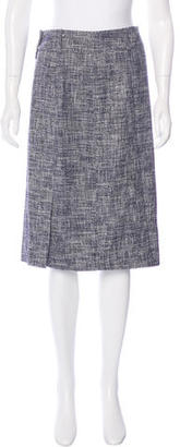 Lela Rose Tweed Knee-Length Skirt
