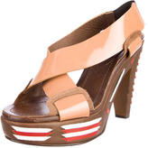 Thumbnail for your product : Marni Leather Platform Sandals