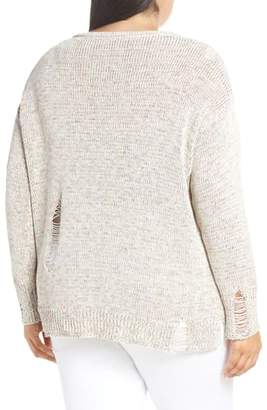 Caslon Shredded Sweater