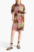 Thumbnail for your product : By Malene Birger Cebina printed satin-twill shirt dress