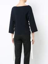 Thumbnail for your product : Oscar de la Renta side lace-up jumper