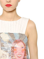 Thumbnail for your product : Tsumori Chisato Comic Printed & Sequined Twill Dress