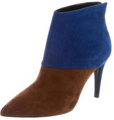 Thumbnail for your product : Pierre Hardy Bicolor Suede Ankle Boots w/ Tags