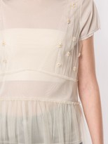 Thumbnail for your product : Tu Es Mon Trésor Flower tulle dress with Mesh T-shirt