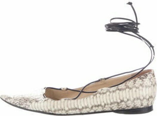 Michael Kors Collection Python Animal Print Flats - ShopStyle