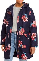 black floral raincoat