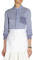 Thumbnail for your product : Band Of Outsiders Pinstriped cotton-blend shirt