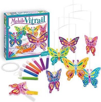 Sentosphere USA Mobile Vitrail - Crystal Butterflies