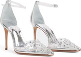 Thumbnail for your product : Schutz Crystal-Embellished Transparent Pumps
