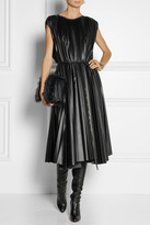 Thumbnail for your product : Lanvin Pleated faux leather midi dress