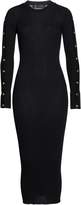 Thumbnail for your product : Versace Long Sleeve Wool Rib Midi Sweater Dress