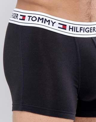 Tommy Hilfiger authentic trunks white waistband in black