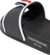 Thumbnail for your product : Thom Browne Kids RWB Stripe open-toe slides