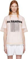 Jil Sander - T-shirt à logo en filet  