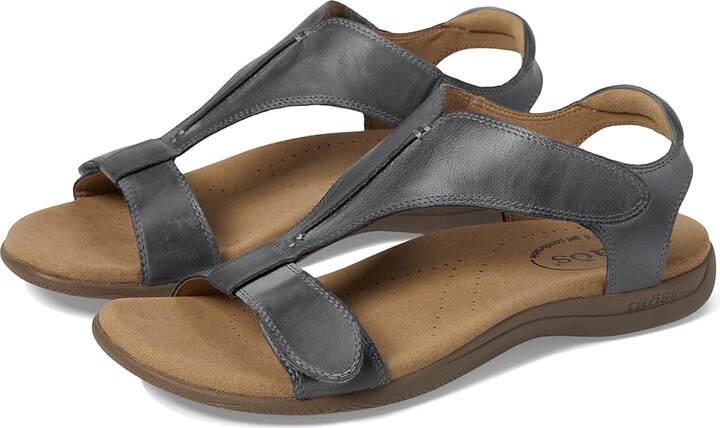 Taos Footwear The Show Women's Shoes Steel : 10 W Leather