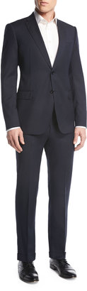 Armani Collezioni Tonal Box Check Two-Piece Suit, Navy