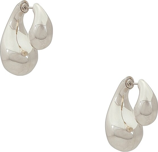 ピアス BOTTEGA VENETA TEARDROP SILVER EARRINGS Bottega Veneta Small Drop Earrings - Bergdorf Goodman