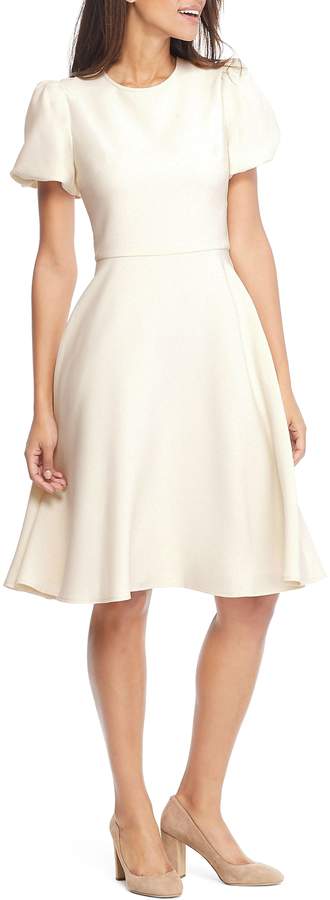 adair pink passion rose jacquard fit & flare dress