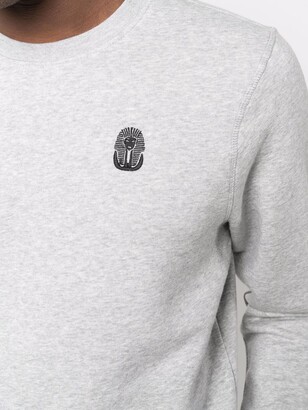 Cenere GB Embroidered-Logo Organic Cotton Sweatshirt