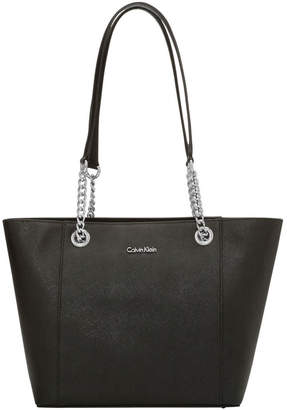 Calvin Klein H8AA18DS_BLK Hayden Chain Tote Bag