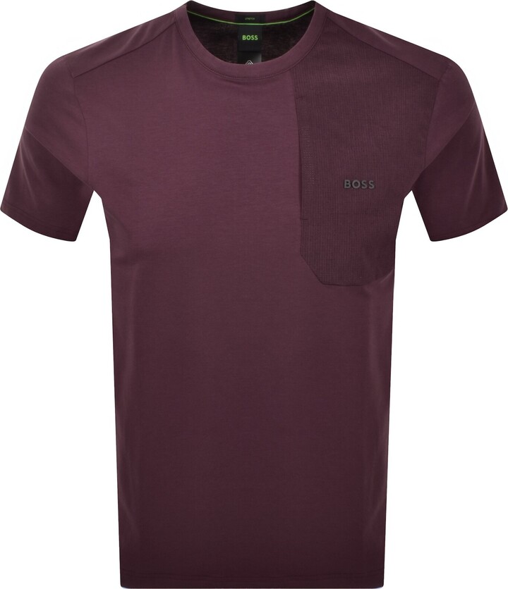 Boss Athleisure BOSS Tee PKT T Shirt Burgundy