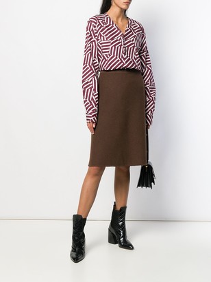 Salvatore Ferragamo Pre-Owned 1970's knee-length A-line skirt