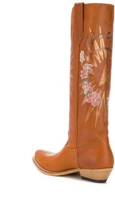 Golden Goose decorated western boots