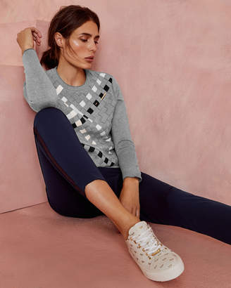 Ted Baker YESSICA Woven front cotton jumper