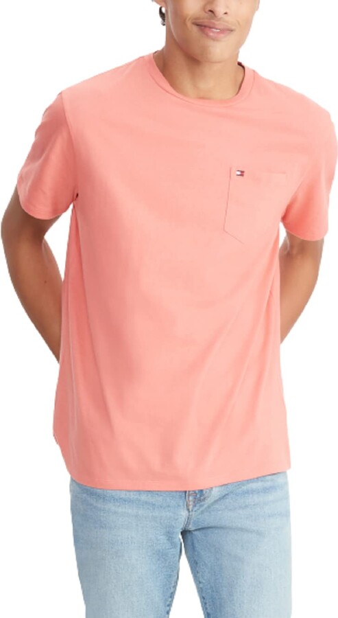 Tommy Hilfiger Men's Big & Tall Essential Short Sleeve Cotton Crewneck Pocket  T-Shirt - ShopStyle