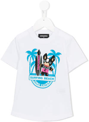 DSQUARED2 Kids Surfing beach T-shirt