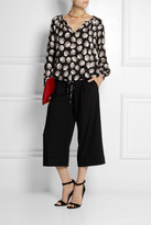 Thumbnail for your product : Diane von Furstenberg Printed stretch-silk blouse