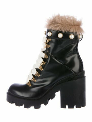 combat boots gucci
