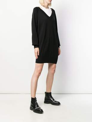 Alexander Wang T By layered sweater dress