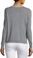 Thumbnail for your product : Joie Eloisa B Crewneck Long-Sleeve Sweater w/ Embroidery
