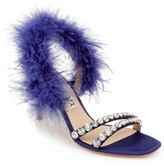 Thumbnail for your product : Badgley Mischka Harley Feather Embellished Sandal